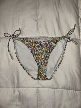 Wild Fable Floral Tie-Side Bikini Bottoms Women’s Large